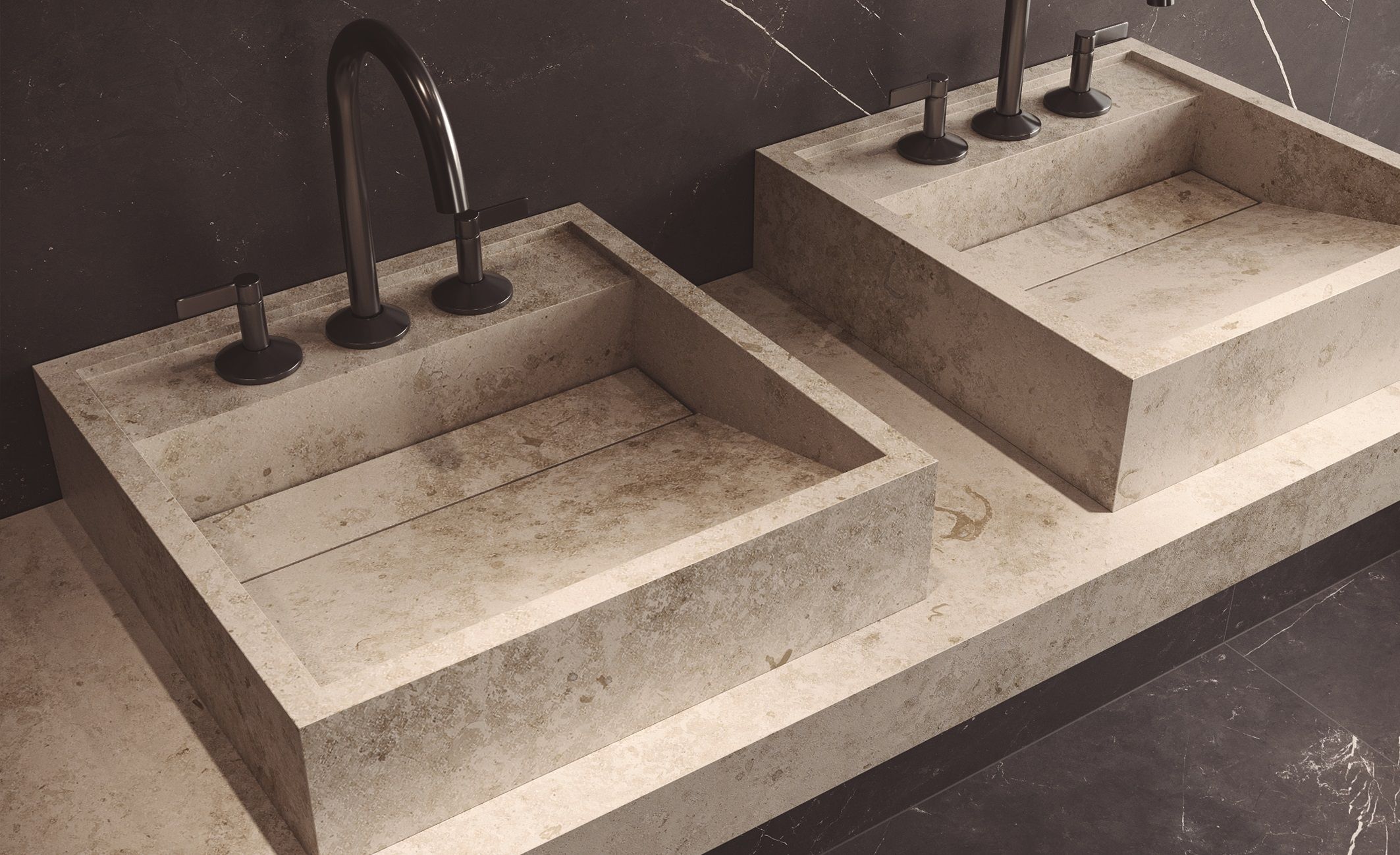 BM Bath WASHBASIN KUBIK CON GRIFO